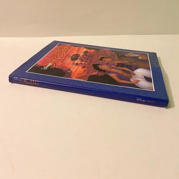 Vintage 1992 Disneys Aladdin  by A L Singer Hardcover Book DJ - Picture 3 of 16